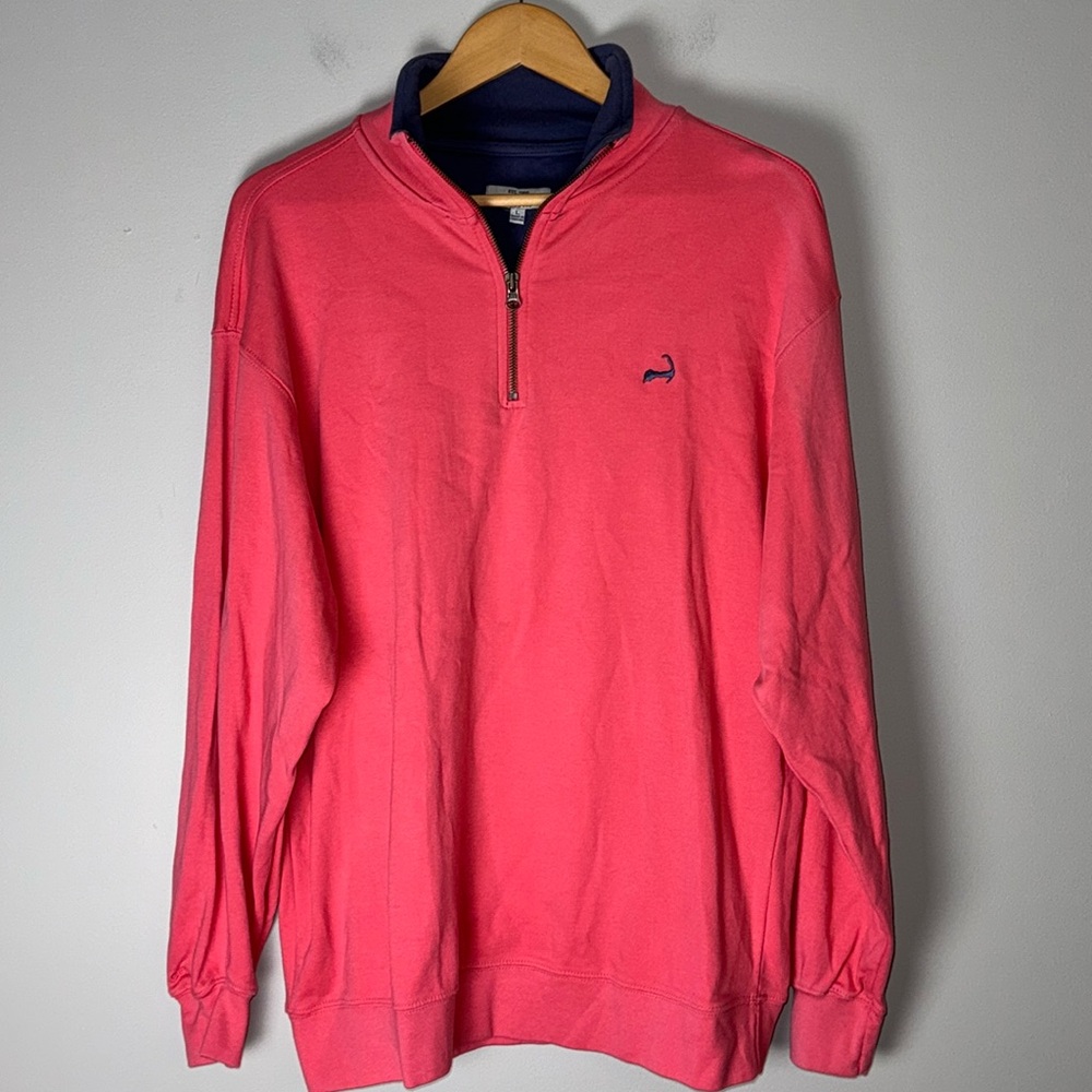Cuffy’s of Cape Cod Large Coral 1/4 zip pullover